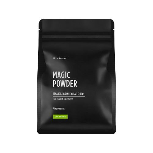 Busta preparato in polvere per budini e gelati al cacao low-carb e chetogenici Live Better